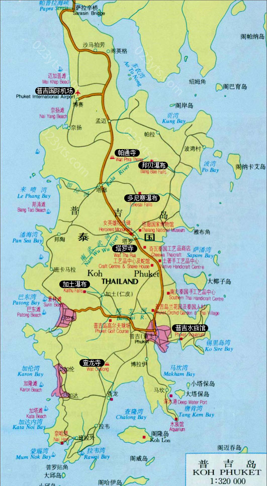 普吉岛旅游地图